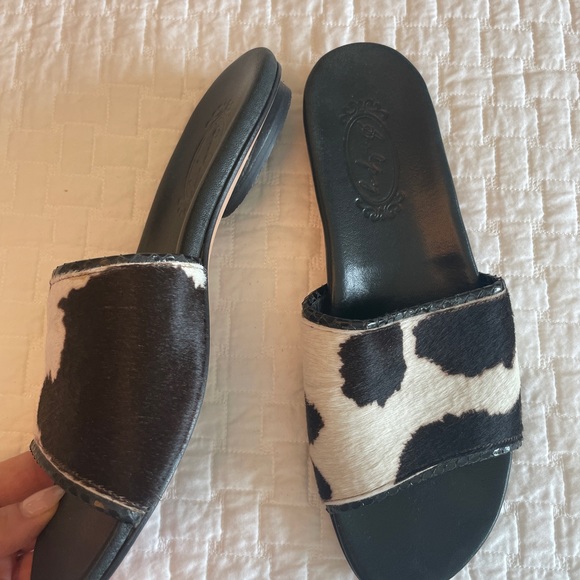 Salpy custom made faux animal hide sandals - Picture 2 of 3